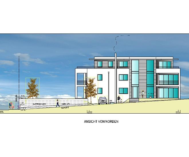 Bauprojekta Ansicht Nord