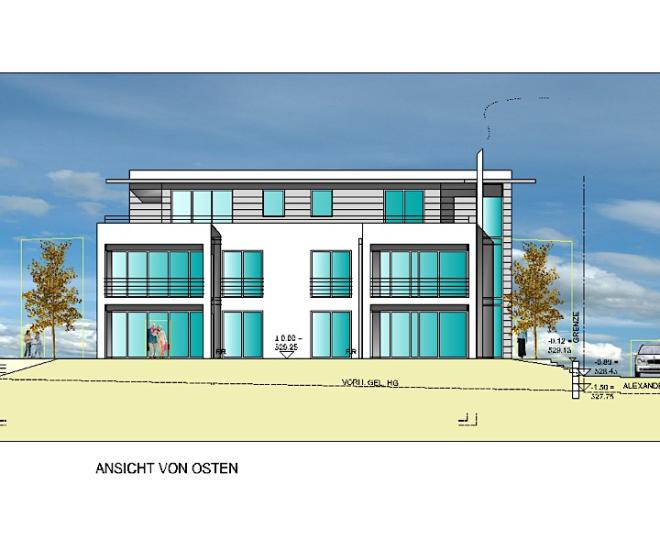 Bauprojekta Ansicht Ost